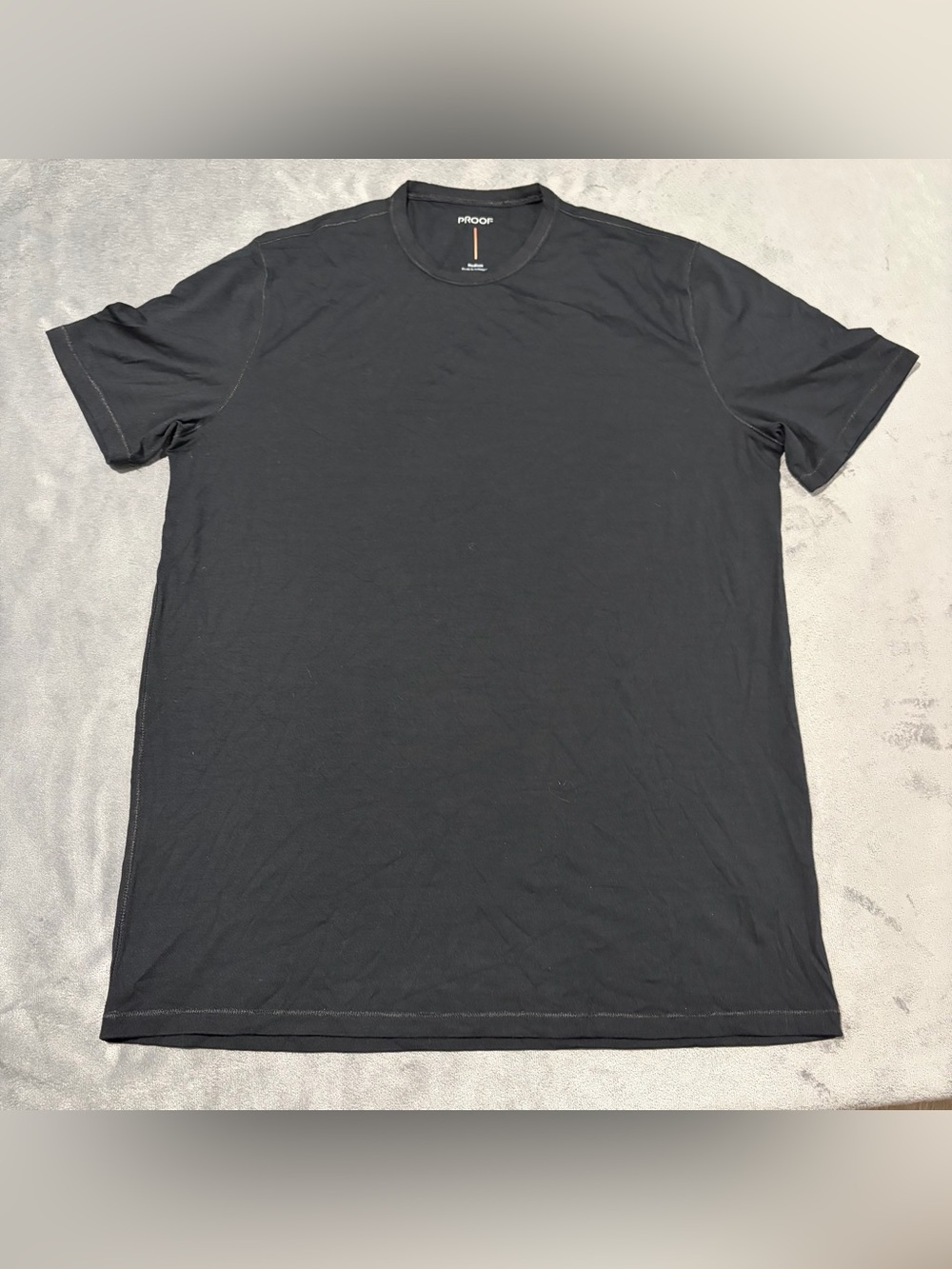 Proof Huckberry Merino Tee Shirt Mens Medium Black Short Sleeve Crew Neck